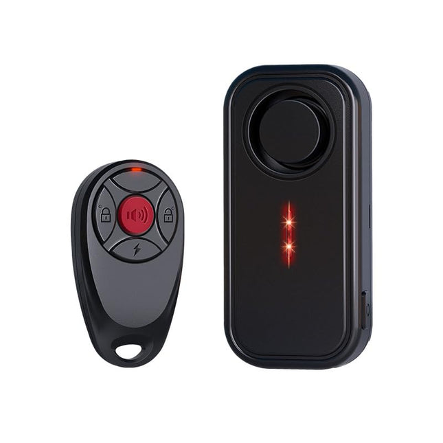 HoneTeek vargusvastane jalgrattaalarm puldiga, 113 dB juhtmevaba vibratsioon, mootorrattaalarmid elektrilistele jalgratastele, LED-tuledega tõukerattad, veekindel autoalarmisüsteem liikumisanduriga,