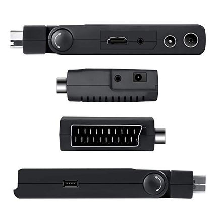 DIPROGRESS DPT202SB digitaalne maapealne SCART-pulk DVB-T2 H265/HEVC Main 10 koos universaalse kaugjuhtimispuldiga telerile