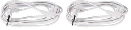 Electraline 95514 toitekaabel heli, video, raadio, Sonos Play nurga all, europistik topeltpesaga C7, valge, 3 meetrit (2 tk pakendis)