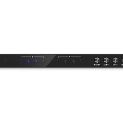 DIGITUS DS-55345 HDMI Matrix Switch 4x2 – 4 In 2 Out – UHD 4K/30 Hz HDTV: 3840 x 2160p – HDCP 1.4 &amp; HDMI 1.4b – Multi-Viewer, Split-Screen, Pip – RS232, Audio (Toslink, Stereo 3.5mm)