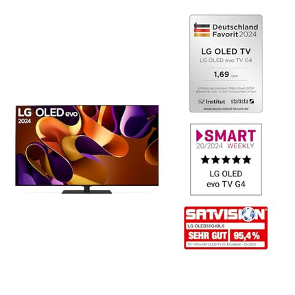 LG OLED55G49LS televiisor 55" (139 cm) OLED evo televiisor (α11 4K tehisintellektiga protsessor, webOS 24, Dolby Vision, kuni 120 Hz) [mudeliaasta 2024]