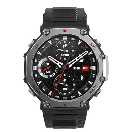 Amazfit T-Rex 3 nutikell õues kasutamiseks, 48 ​​mm AMOLED-ekraan, võrguühenduseta kaardid ja navigatsioon, 6 satelliidisüsteemi kahe sagedusribaga GPS, 27-päevane aku tööiga, NFC-makse, 170+ spordirežiimi, 45 m vabalt sukeldumine seiklusteks