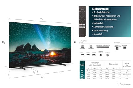 Philips 50PUS7609 4K LED nutiteler - 50-tolline ekraan pikslitäpse Ultra HD Titan OS platvormi ja Dolby Atmos heliga. Ühildub Alexa ja Google Assistantiga - antratsiithall