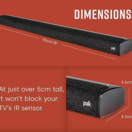 Polk Audio Signa S3 TV heliriba subwooferiga, HDMI ARC, Bluetooth, Google Chromecast, heliriba telerile 5.1 Dolby Digital dekodeerimisega, AUX, optiline sisend, must