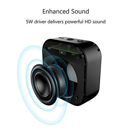 MIFA A1 Mini Bluetooth Speaker, True Wireless Stereo Technology, 15 Hours Playtime, IP56 Waterproof and Dustproof Wireless Speaker with 3.5mm Audio Input, Black