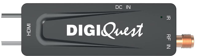 Digiquest maapealne dekooder, XO Stick, DVB-T2, must - säästke energiat oma teleri toite abil, 2-ühes kaugjuhtimispult, ideaalne seinale kinnitatavatele teleritele