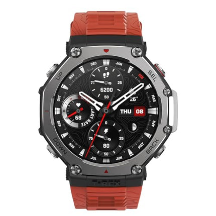 Amazfit T-Rex 3 nutikell õues kasutamiseks, 48 ​​mm AMOLED-ekraan, võrguühenduseta kaardid ja navigatsioon, 6 satelliidisüsteemi kahe sagedusribaga GPS, 27-päevane aku tööiga, NFC-makse, 170+ spordirežiimi, 45 m vabalt sukeldumine seiklusteks