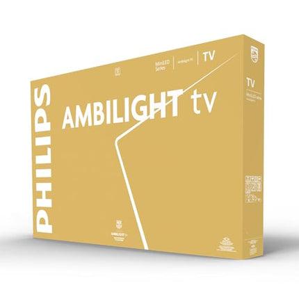 Philips Ambilight 65MLED910 Mini LED 4K nutiteler – 65-tolline ekraan koos P5 Perfect pildimootori Ultra HD, Titan OS, Dolby Visioni ja Dolby Atmos heliga