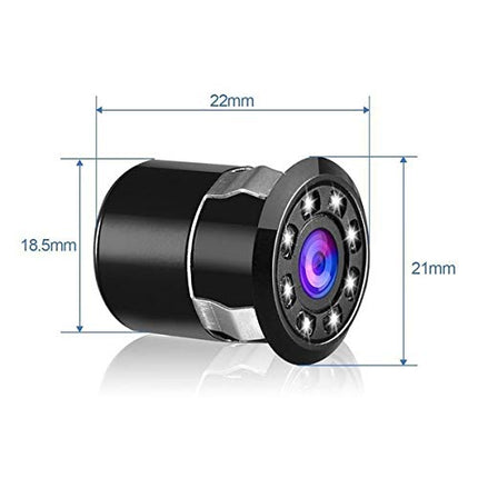 Tahavaatekaamera - 1 tk auto 8 LED-tagurduskaamerat koos varukaameraga, veekindel öise nägemisega AUHF.