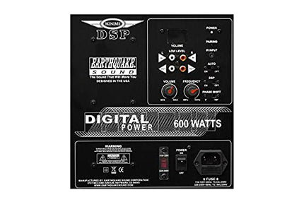 Earthquake Sound MiniMe-DSP-P10 aktiivne 10-tolline subwoofer DSP ja passiivradiaatoriga, must