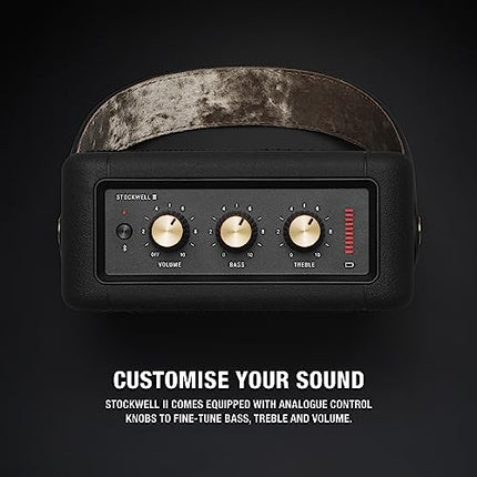 Marshall Stockwell II Portable Bluetooth Speaker - Black&amp;Brass