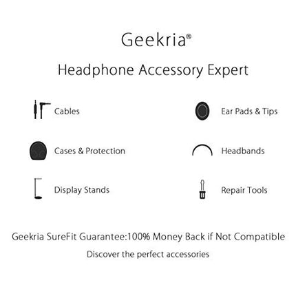 Geekria kõrvaklapiümbris AKG K545, K619, K167, ATH-M50, M50x, ANC29, ESW10, WS77, Sony MDR-XB950, MDR-XB920, MDR-XB900 kõrvaklappidele, kõva kaitseümbris peakomplektiümbrisele