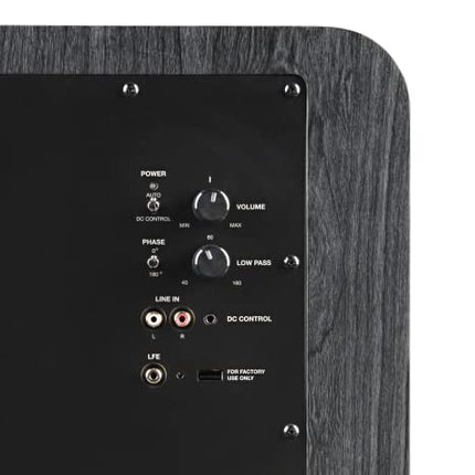 Polk Audio HTS 10 aktiivsubwoofer kodukino helisüsteemidele ja muusikale, 10" bassikast, 200 vatti, must