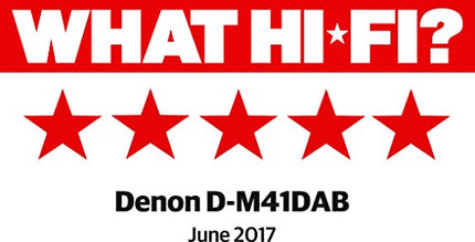 Denon D-M41DAB kompaktne HiFi-süsteem CD, Bluetoothi, FM/DAB+ tuuneri ja 2x 30W väljundvõimsusega - hõbedane/must
