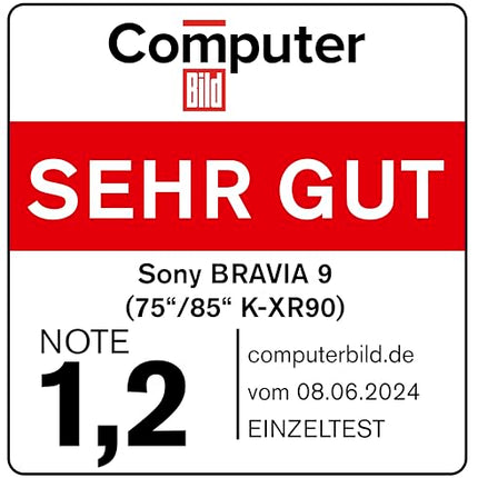 Sony BRAVIA 9 QLED (XR l Mini LED) 75-tolline 4K HDR Google'i nutiteler (2024) | Mängufunktsioonid, IMAX Enhanced, Dolby Vision Atmos, Chromecast, AirPlay, 120Hz K75R90 [energiaklass D]
