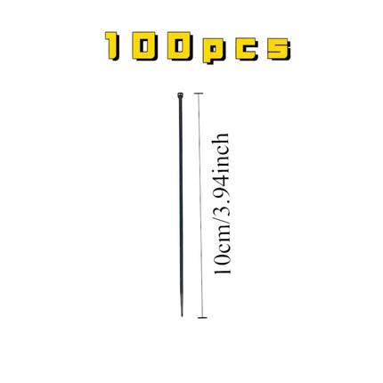 100 musta plastkaablisidet, 10 cm, 100 mm x 2,5 mm, must, vastupidav nailon, kõrge tugevusega, 10,2 cm kvaliteetsed nailonist kaablisidemed, kaablisidemed, turvaline iselukustuv, kodu, aed
