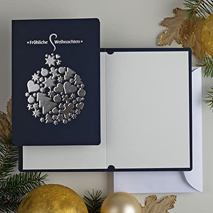 Art Nuvo Christmas cards with envelopes and inserts – Set of 10 exclusive Christmas cards