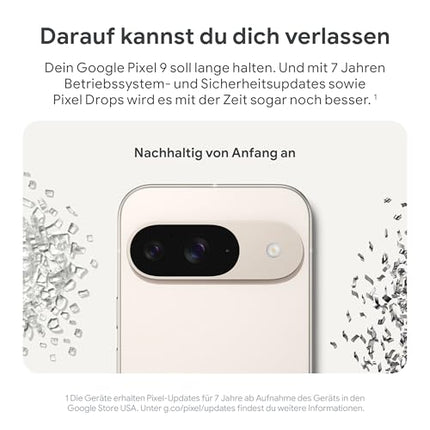 Google Pixel 9 – Androidi nutitelefon Gemini ja SIM-kaardita funktsioonidega, täiustatud kaamera, 24-tunnise aku tööea ja 6,3-tollise Actua ekraaniga – Obsidian, 256 GB