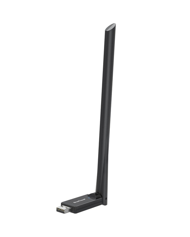BrosTrend suure võimendusega WiFi-pulk arvutile, AX900 WiFi 6 USB WiFi-adapter arvutile koos 6dBi suure võimendusega antenniga, kahe sagedusalaga 600Mbps 5GHz + 286Mbps 2.4GHz, USB WiFi-adapter, mis ühildub Windows 11/10/7-ga