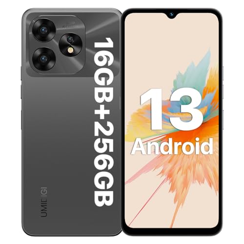 UMIDIGI A15 NFC mobiiltelefonid, 16 GB + 256 GB (kuni 2 TB) mobiiltelefon, 64 MP + 16 MP, 6,7-tolline HD+ ekraan, 5000 mAh + 20 W kiirlaadimine, Android nutitelefon 4G kahe SIM-kaardiga lukustamata mobiiltelefonid - hall (hall)