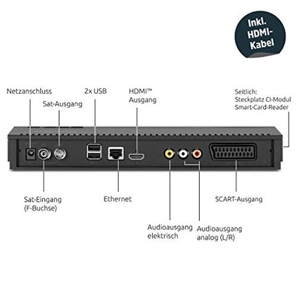 TechniSat TECHNISTAR K4 ISIO - Cable receiver with quad tuner (HDTV, HDMI, USB, DVRready, ISIO internet function, HbbTV, PiP, PaP, DVB-IP multicast, Conax CSP, remote control) black