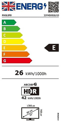 Philipsi nutiteler | 32PHS6808/12 | 80 cm (32-tolline) LED HD-teler | 60 Hz | HDR