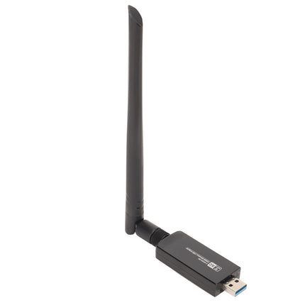 Yunseity USB WiFi adapter, RTL8812AU traadita võrgu adapter, 1200M USB 3.0 WiFi adapter kahesagedusliku 2,42 GHz/300 Mbps 5 GHz/866 Mbps suure võimendusega antenniga Androidile, Linuxile, Windows XP-le, 7-le,