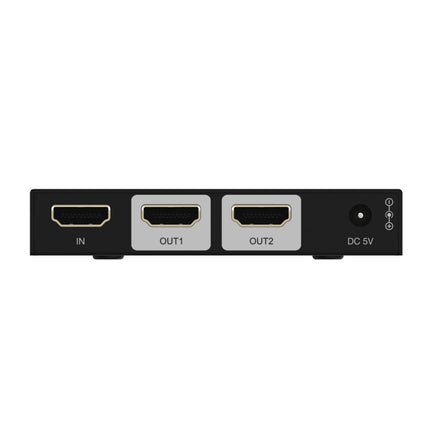 FeinTech SP210 HDMI 2.1 jaotur 1 sisend 2 väljundit 4K 120Hz 8K VRR ALLM, HDMI jaotur kahe monitori samaaegseks skaneerimiseks, HDMI CEC läbilaskevõime, ühildub HDCP 2.3, HDR ja Dolby Visioniga