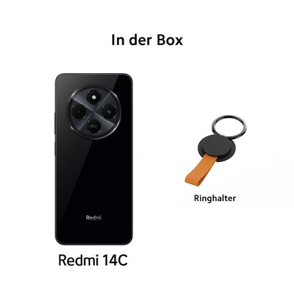Redmi 14C 8GB 256GB must, Android nutitelefon, 2.0GHz, 6.88" ekraan, 50MP tehisintellektiga topeltkaamera, 5160mAh aku, 18W kiirlaadimine