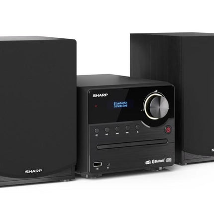 SHARP XLB517DBK mikrohelisüsteem 45W (digitaalraadio DAB, DAB+ ja FM-raadioga, Bluetooth, USB, CD, MP3), must
