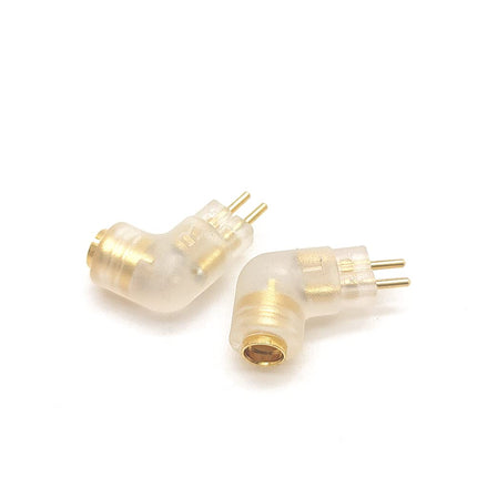 1 paari isetehtud MMCX-0,78 mm 2-pin adapteri pakk, mis teisendab kõrvaklappide pesa 0,78 mm MMCX kõrvaklappide heliliideseks (läbipaistev, kumer)