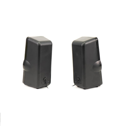 Woxter Big Bass 260 - 2.1 kõlarid (150W, puidust subwoofer, metallvõre, juhtmega helitugevuse regulaator, AUX ideaalne teleri, arvuti ja mängukonsoolide jaoks), must