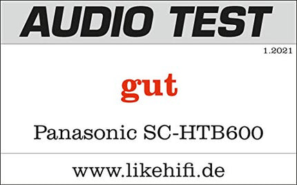Panasonic SC-HTB600EGK 2.1 heliriba juhtmevaba subwooferiga (Dolby Atmos, Bluetooth, HDMI, 360 vatti RMS) must