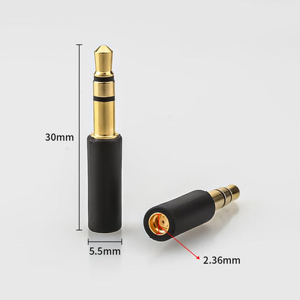 MMCX female to 3.5 mm male headphone adapter, adapter for DENON AH-D9200 D7200 Sony MDR-Z1R MDR-Z7 Hifiman HE1000, for connection with 3.5 mm audio headphones (MMCX to 3.5 mm)