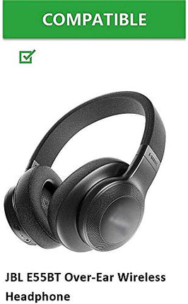 Aiivioll Replacement Ear Pads Compatible with JBL E55BT Headphones Earpads Headset Ear Cushion Protein PU Leather Earpads Repair Parts (Gray)