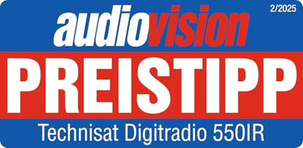 TechniSat DIGITRADIO 550 IR - Stereo internetiraadio (DAB+, FM, Wi-Fi, Bluetooth, rakenduse juhtimine, äratuskell), must