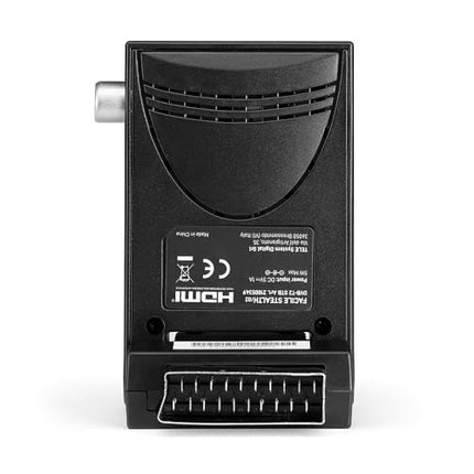 Tele System Mini Stealth digitaalne maapealne dekooder automaatse skaneerimise ja LCN-funktsiooniga, integreeritud USB-meediapleier, kaasas kaugjuhtimispult, plug &amp; play paigaldus SCART või HDMI kaudu