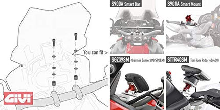 GIVI universaalne satelliidiseadme kinnitus Tomtom Rider 40, 400 jaoks