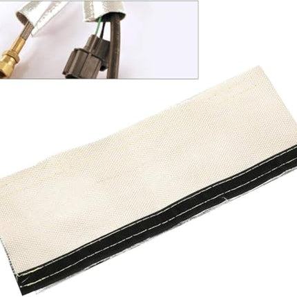 2 komplekti kuumakilpi alumiiniumitud voolikut, 600 x 106 mm isoleeritud traadist voolikukate, isoleeritud traadist voolikukate valkjas kuumakilp hõbedane vooliku juhtme kaitsebarjäär