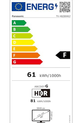 Panasonic TV-48Z80AEZ, Z80 seeria 48-tolline 4K Ultra HD OLED nutiteler, 2024, Fire TV, Dolby Vision ja Atmos, mängurežiim Extreme, Alexa hääljuhtimine, Airplay, must