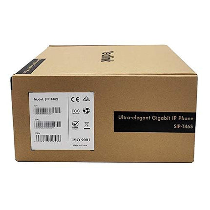 Yealink T46S - T46S kuni 16 SIP-kontot - 10 922 cm (4,3 ") LCD, 480 x 272, T4S, USB 2.0, 16 SIP, 16 VoIP, PoE, 2X RJ-45, 2X RJ-9, RJ-12