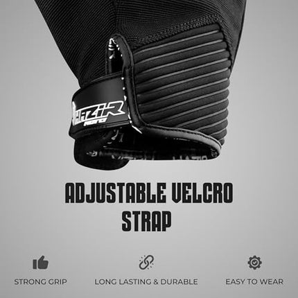 HAZIR Motorcycle Gloves for Men, Touchscreen Gloves on the Fingers, Motorcycle Gloves for Road Biking, Motocross, Climbing and More Outdoor Sports, Size XS