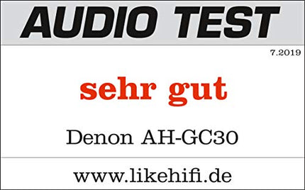 Denon AH-GC30 Wireless Over-Ear Headphones with Noise Cancelling (ANC), Bluetooth, Hi-Res, Microphone, 20-hour Battery Life