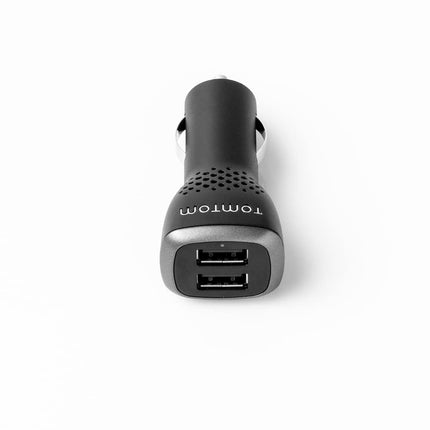 TomTom Dual USB Car Fast Charger, 2.4A per port &amp; Dashboard Mount for GO, Start, Via, Basic, Essential, Premium models