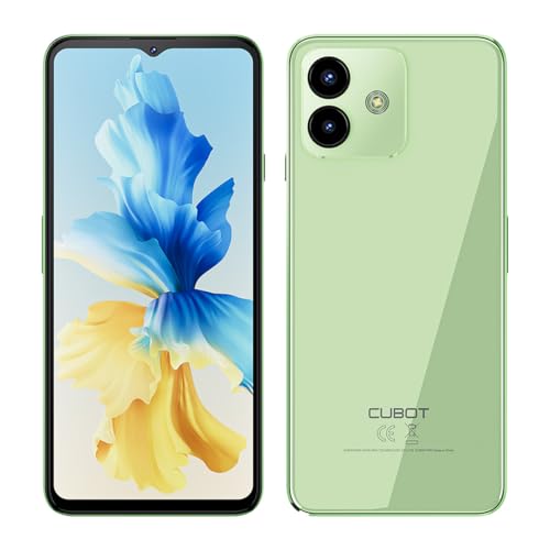 Cubot Note 40 – 6,5-tolline HD+ 90Hz nutitelefon, 6 GB ja 256 GB, 50 MP topeltkaamera, 5200 mAh aku, Android 13, kaheksatuumaline protsessor, roheline