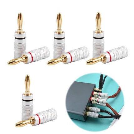 LANAFAY 4 mm banaanpistikuga audio- ja videoadapter
