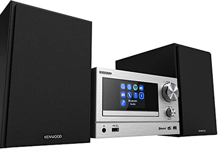 KENWOOD M-7000S-S - nutikas mikro-Hi-Fi süsteem internetiraadio, DAB+, CD/USB ja heli voogedastusega, hõbedane