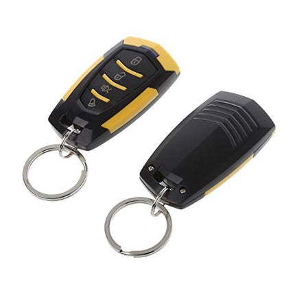 Universal Car Alarm System, Wireless Car Alarm Security System Protection Anti-theft Keyless Entry with 2 Remote Controls Siren
