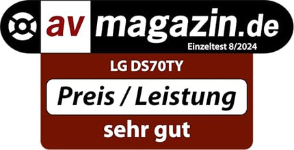 LG DS70TY 3.1.1 Dolby Atmos heliriba (400W) juhtmevaba subwooferiga (eARC, HDMI, optiline, Bluetooth) [2024], must
