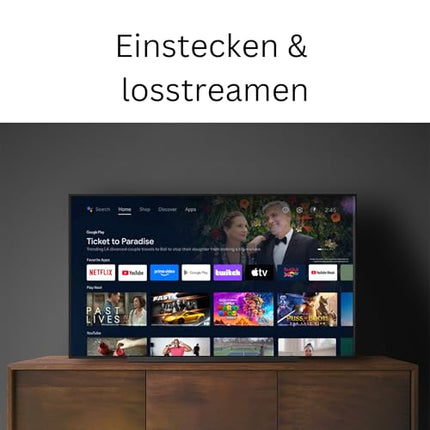 Android TV Box G1 4K HDR nutikas voogedastusmängija 4 GB RAM WLAN/WiFi 6 LAN USB | Chromecast | Netflix | Prime Video | Disney+